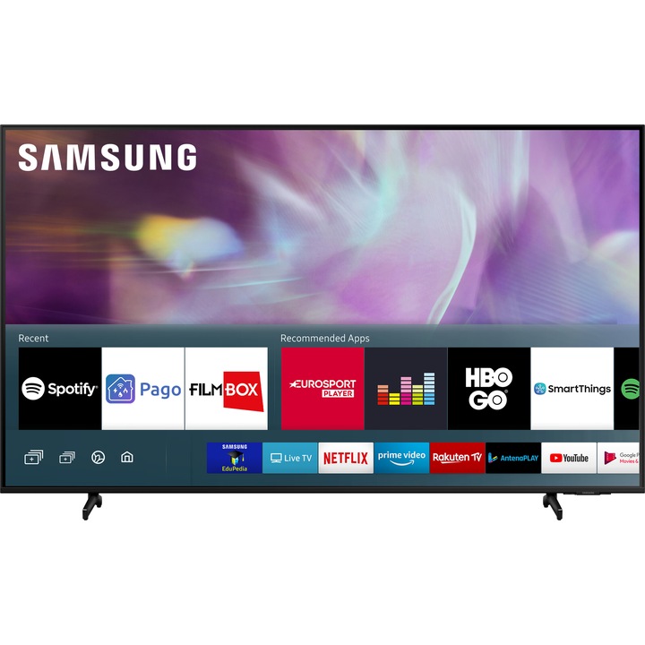 Televizor Samsung 65Q60A, 163 cm, Smart, 4K Ultra HD, QLED, Clasa F