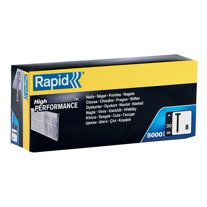 Поцинковани стоманени пирони Rapid 8/30, High Performance, 30 mm, 5000 пирона/кутия 40014273
