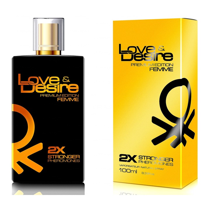 Parfum cu feromoni Love & Desire, Premium, Pentru femei, 100 ml