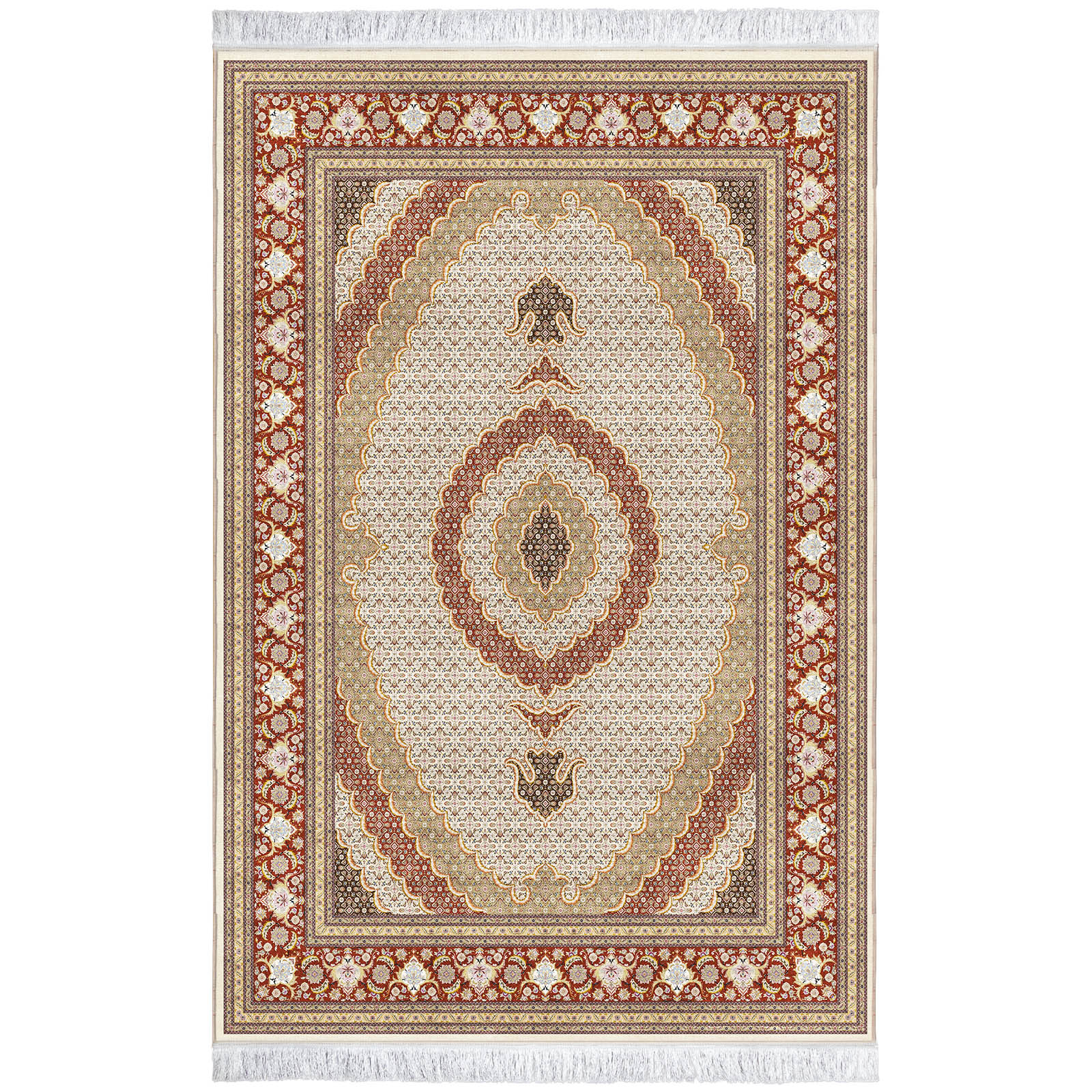 Covor Persan Mecanic EuCarpet 100922G1 Dimensiune 150x225 cm Design VIP Bej