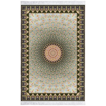 Covor Persan Mecanic EuCarpet 100921K1 Dimensiune 200x300 cm Design VIP verde Covor Persan Mecanic EuCarpet 100921K1 Dimensiune 200x300 cm Design VIP verde