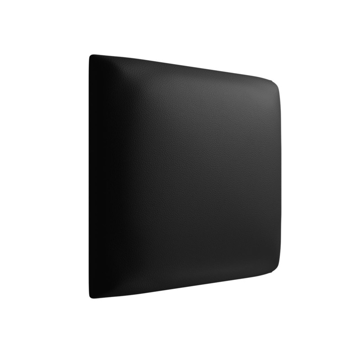 Panou tapitat pentru perete Pag, MIRJAN24, negru, 30x30 cm