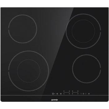 Plita incorporabila Gorenje ECT644BSC, Vitroceramica, 60 cm, 4 zone, Touch Control, Timer, Neagra Plita incorporabila Gorenje ECT644BSC, Vitroceramica, 60 cm, 4 zone, Touch Control, Timer, Neagra