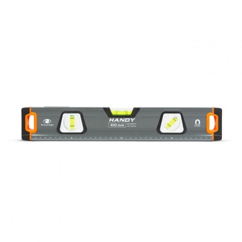 Nivela cu rigla si boloboc cu oglinda, Dimensiuni 400 x 66 x 28 mm, Material Aluminiu91004992 Nivela cu rigla si boloboc cu oglinda, Dimensiuni 400 x 66 x 28 mm, Material Aluminiu91004992