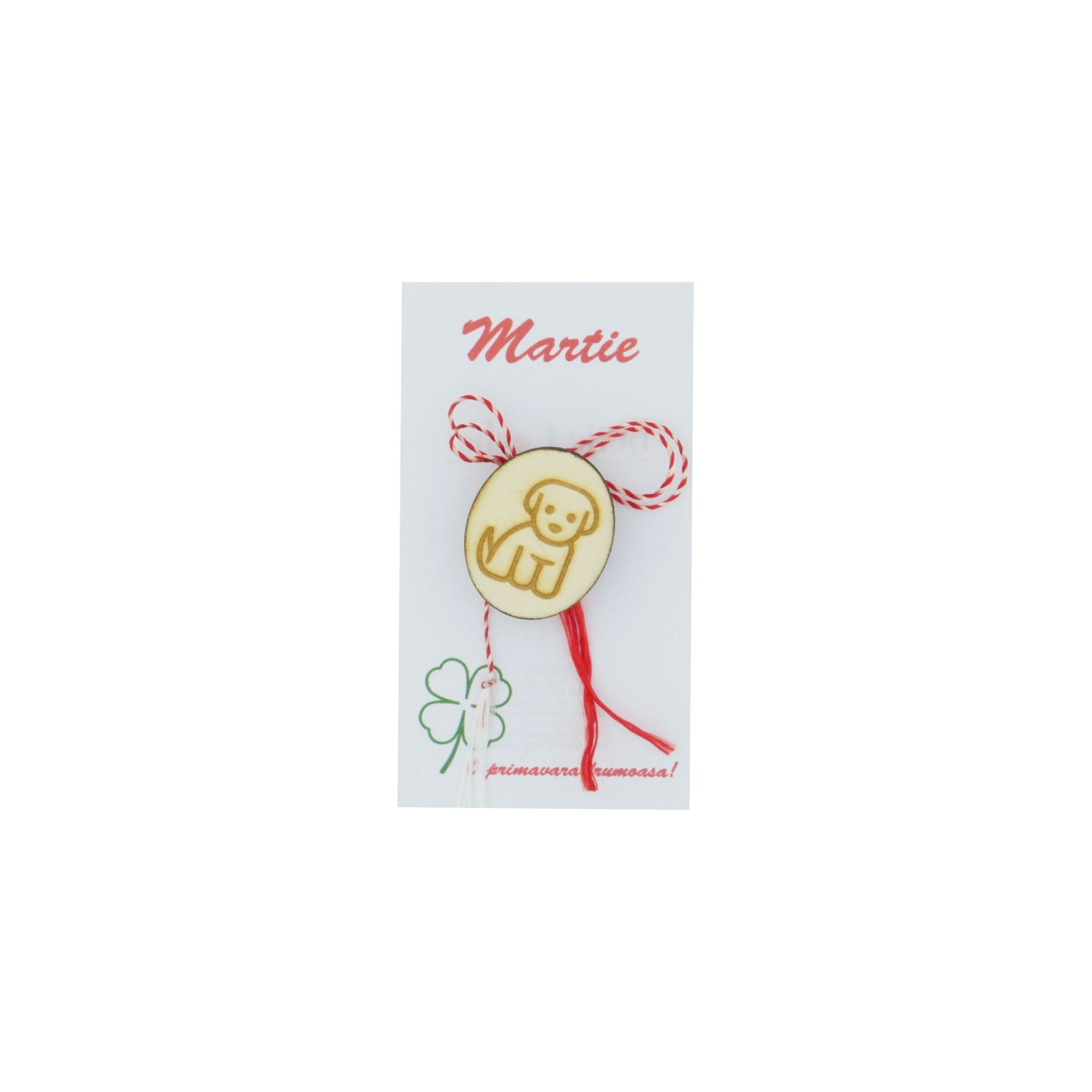 Martisor Brosa, Buticcochet, gravat pe lemn, simbol Catel - MR501