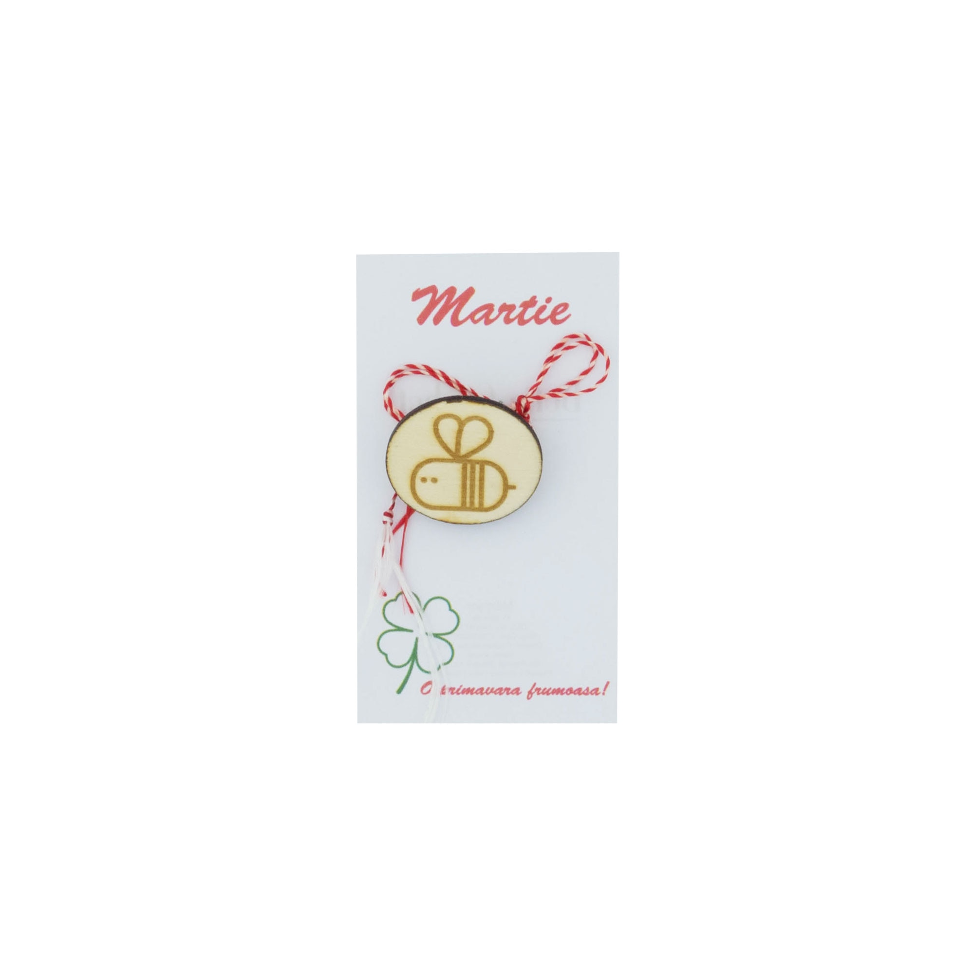 Martisor Brosa, Buticcochet, gravat pe lemn, simbol albina - MR500