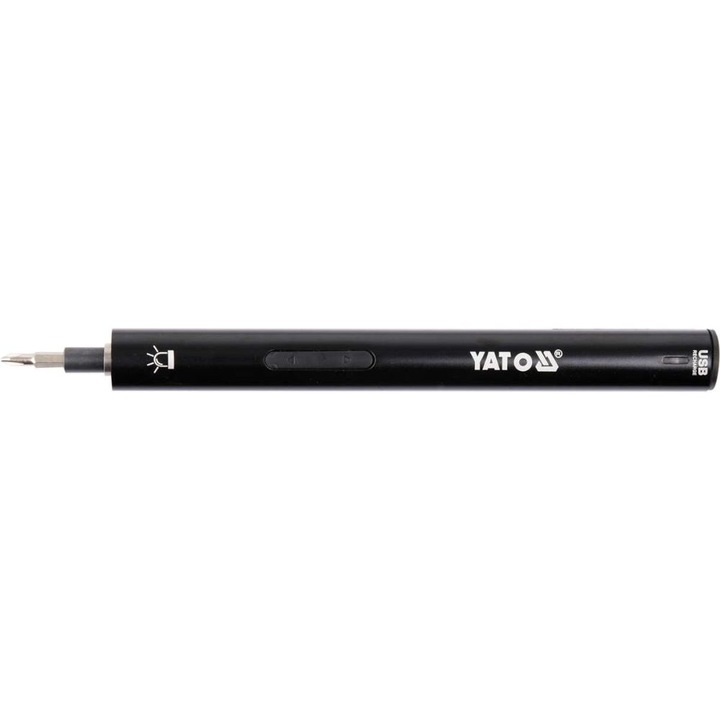Акумулаторна отвертка Yato, 3.6 V, LED, USB, прецизна + аксесоари, 39 части
