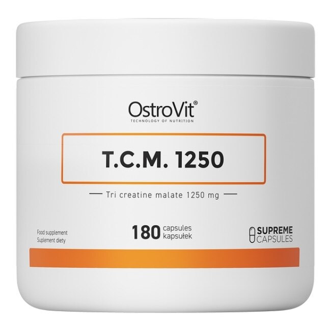 OstroVit Tri Creatine Malate / TCM 1250 mg, 180 Capsule