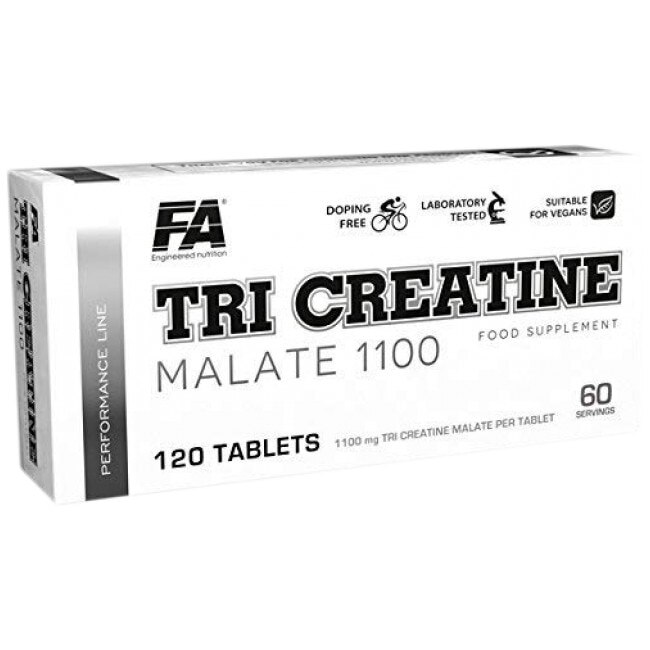 FA Nutrition Tri Creatine Malate 1100, 120 Tablete