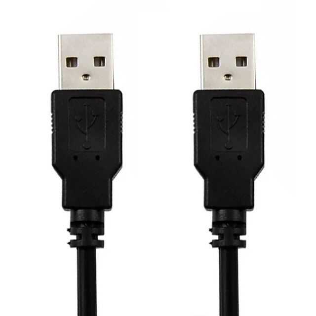 Cablu USB la USB, negru, 130 cm lungime
