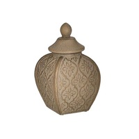 vaza din ceramica inart bej-auriu15x15x23 cm imagen 38_0_
0