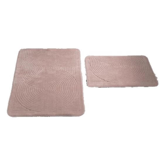 Set 2 covorase baie bumbac 60x100 cm, 50x60 cm, Tac, PasPas Somon