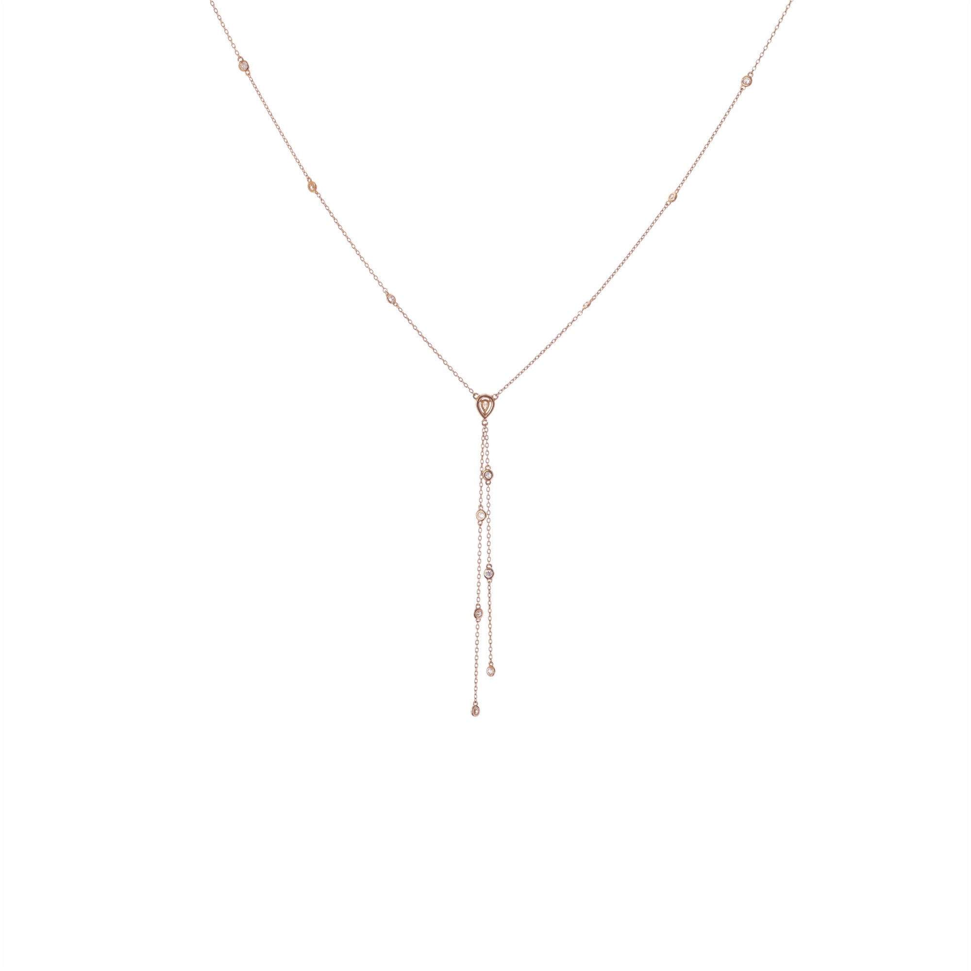 Colier Universe din aur galben 18K, Diamante 0.55, 3.26 g