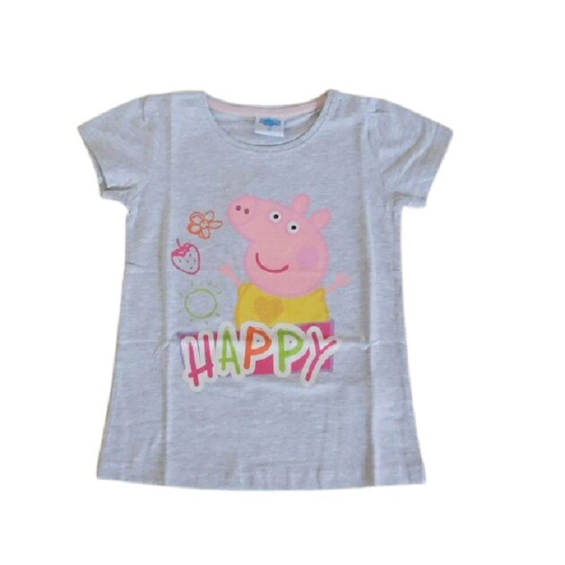 Tricou pentru copii, Peppa pig, gri, 116 cm/6 ani, 100% bumbac