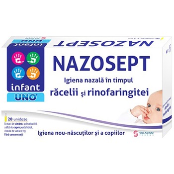 Nazosept Infant Uno, Solacium, 20 unidoze Nazosept Infant Uno, Solacium, 20 unidoze