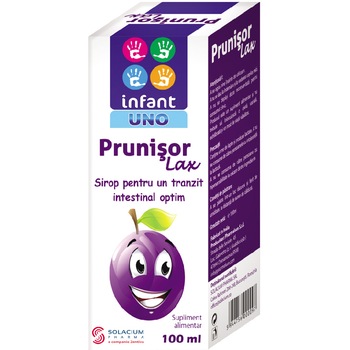 Prunisor Lax Sirop Infant Uno, Solacium, 100 ml Prunisor Lax Sirop Infant Uno, Solacium, 100 ml