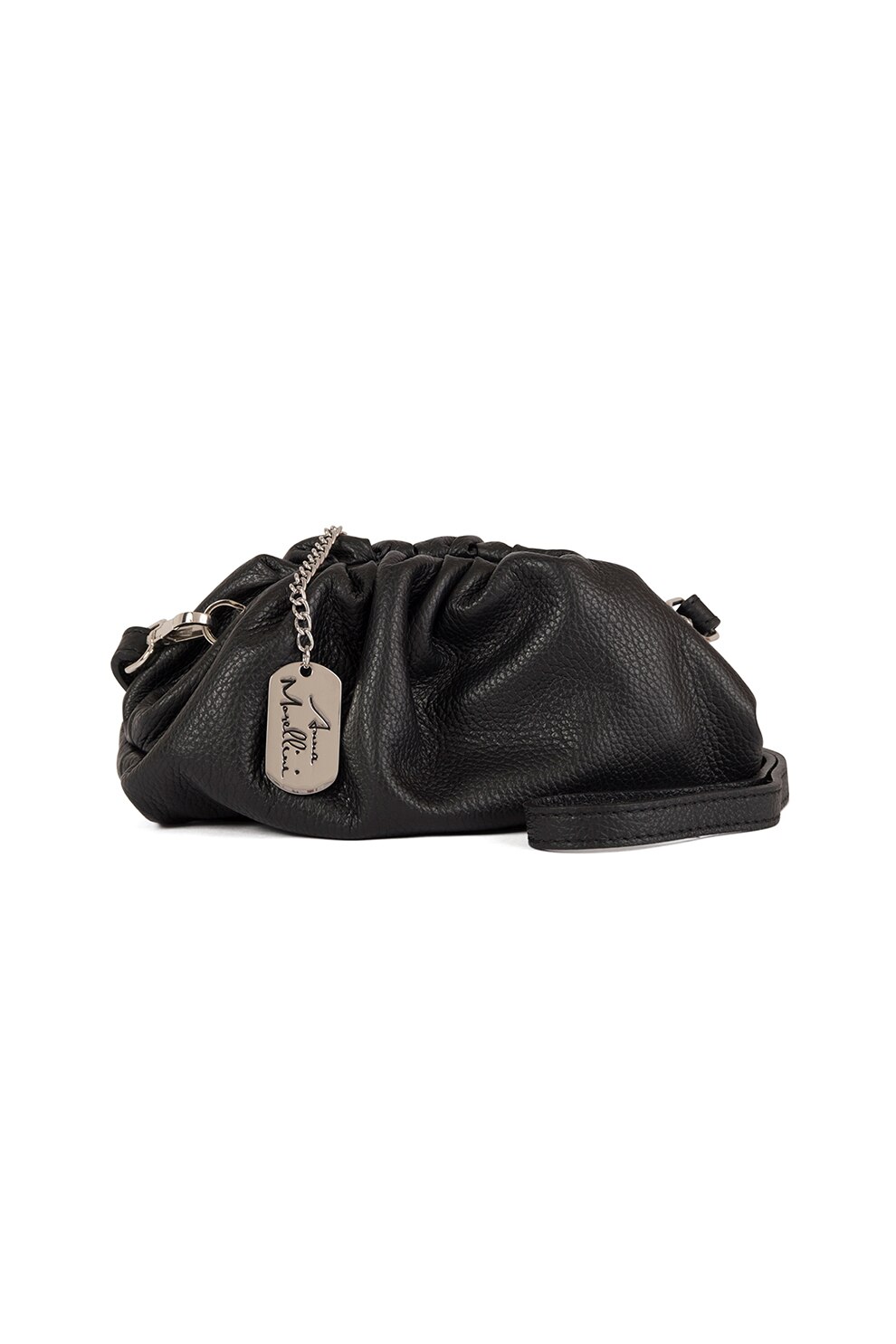 Anna Morellini, Geanta crossbody de piele Drusilla, Negru