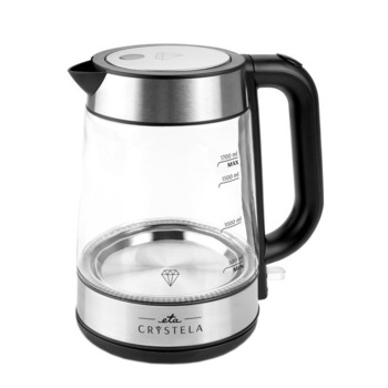 Cana fierbator din sticla ETA Crystela 6153, 1,7 L, 2200 W, iluminare LED albastra Cana fierbator din sticla ETA Crystela 6153, 1,7 L, 2200 W, iluminare LED albastra