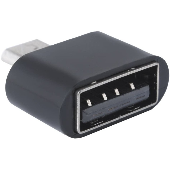 MicroUSB OTG-USB адаптер IsoTrade, Черен