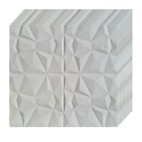 set 10 x tapet 3d autoadeziv  design modern  rezistent la apa  usor de curatat  dimensiuni 70x70cm  model diamante in relief  alb selling depot  imagen 51_0_
0