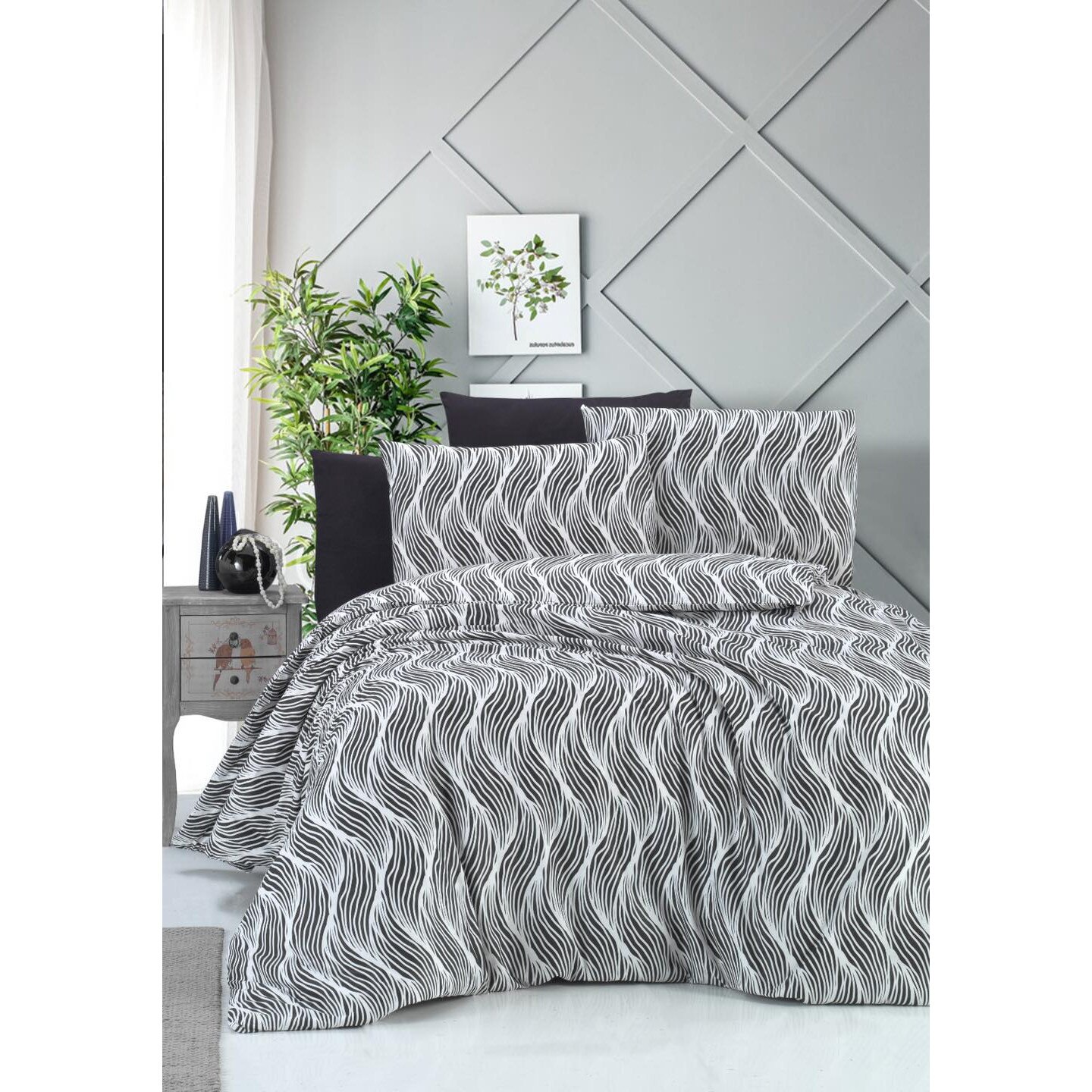 Lenjerie de Pat din Bumbac Ranforce, Model 