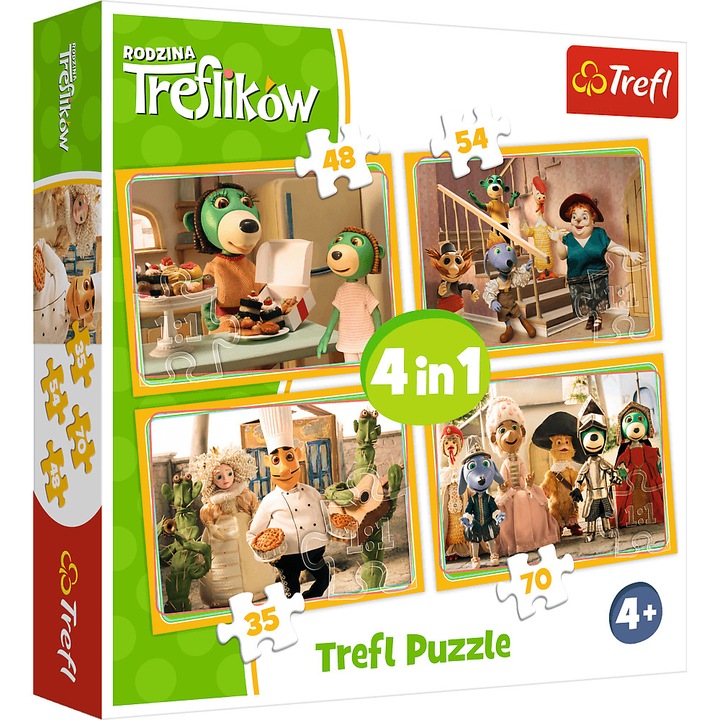 TREFL 4w1 Rodzina Treflików - Przygotowania do balu [PUZZLE]