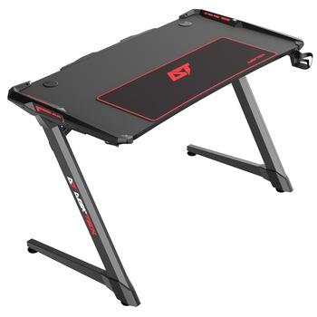 Birou gaming, model ELITE, 120 x 60 x 77cm, suprafata Carbon, Leduri RGB – 6 culori, structura otel 1.5mm, suporturi pentru casti, pahar si cabluri, picioare cu dispozitive de reglaj, certificare ISO 9001, MousePad XL Birou gaming, model ELITE, 120 x 60 x 77cm, suprafata Carbon, Leduri RGB – 6 culori, structura otel 1.5mm, suporturi pentru casti, pahar si cabluri, picioare cu dispozitive de reglaj, certificare ISO 9001, MousePad XL