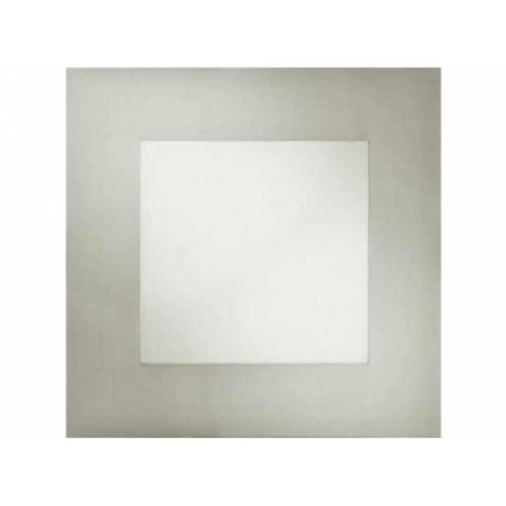 Strühm Milton 12 W-os süllyesztett hideg fehér, ezüst színű négyzet alakú LED panel