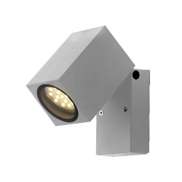 Lampa de perete, Optonica, GU10, 100x66x92 mm, IP44, Silver