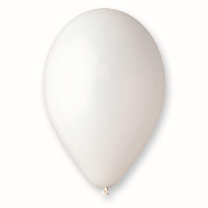 Комплект 25 латексови балона 26 см, бял 01