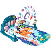 centru de activitati si pian multifunctional 4 in 1 pentru bebelusi quotlikesmart baby fitness blanketquot bara cu jucarii zornaitoare oglinda lumini si melodii nontoxic albastru imagen 55_0_
0