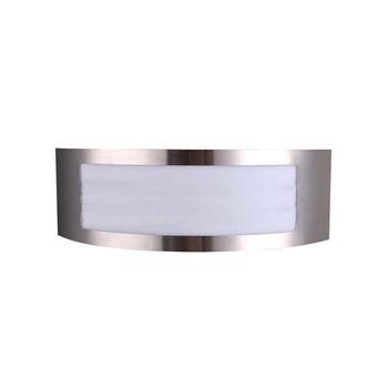 Aplica de perete din otel inoxidabil, Optonica, E27, 303x100x91mm, IP44, Aluminiu Aplica de perete din otel inoxidabil, Optonica, E27, 303x100x91mm, IP44, Aluminiu