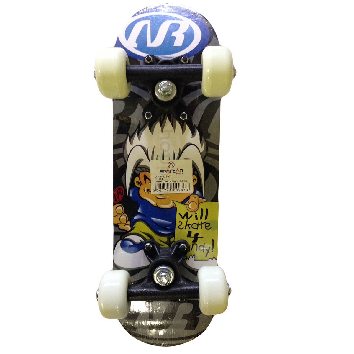 Placa skateboard copii cu model urban, placa din lemn laminat, roti 50x30 mm, 43 x 15 x 11 cm