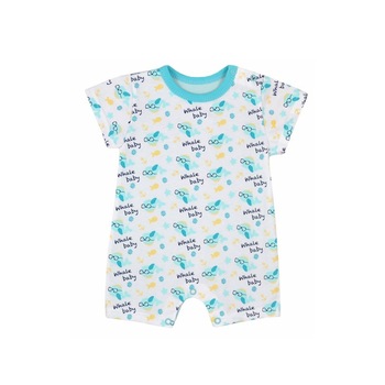 Salopeta de vara pentru baieti Koala Wielorybek 04-340, Turcoaz, 74 Salopeta de vara pentru baieti Koala Wielorybek 04-340, Turcoaz, 74