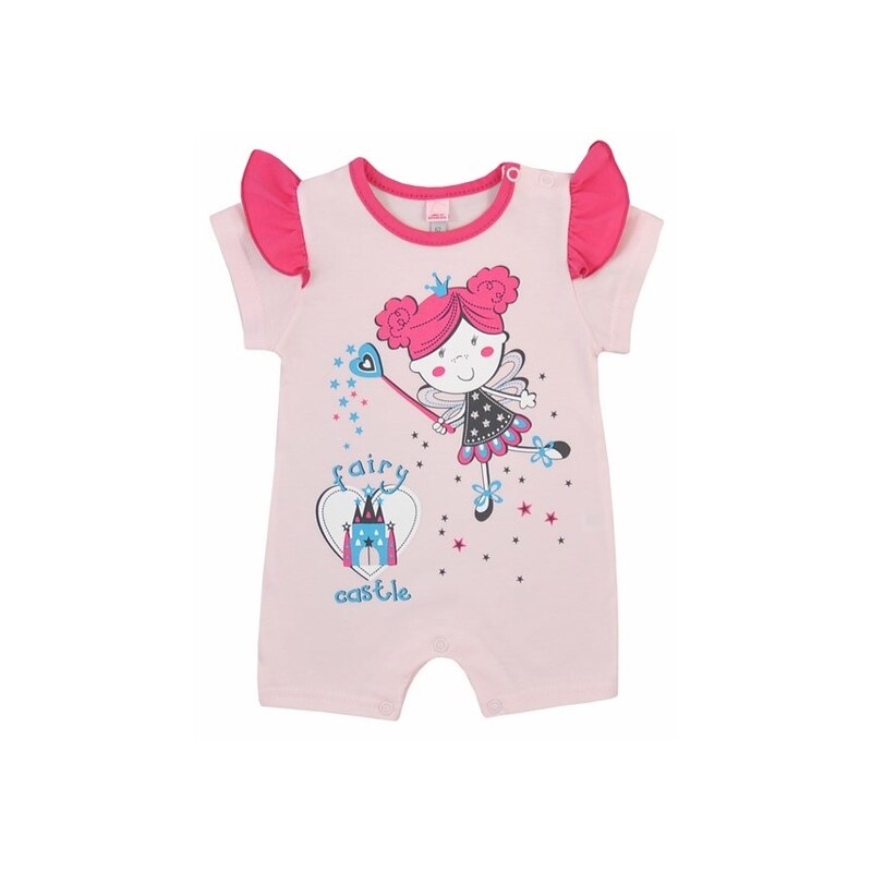 Salopeta de vara pentru fete Koala Wroszka 2802R1, Roz, 68 cm