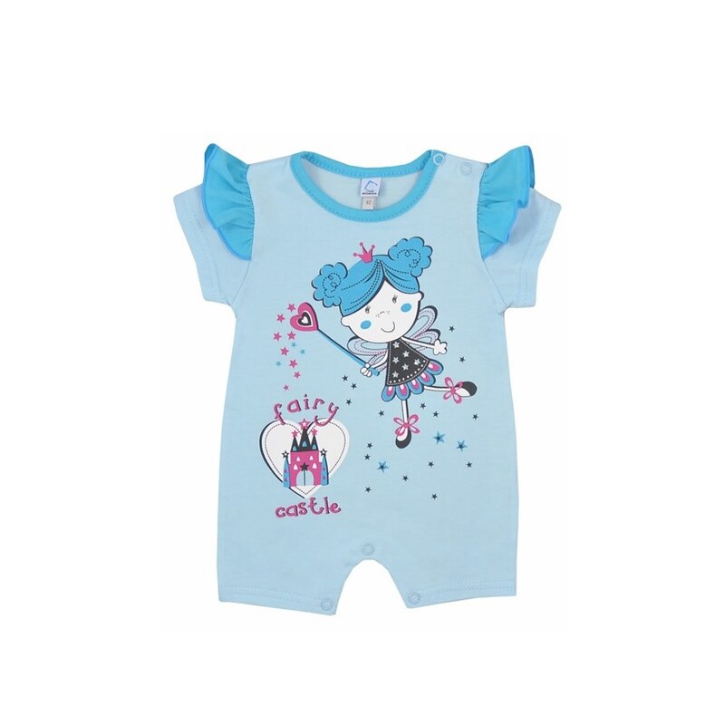 Salopeta de vara pentru fete Koala Wroszka 2802A1, Albastru, 80 cm