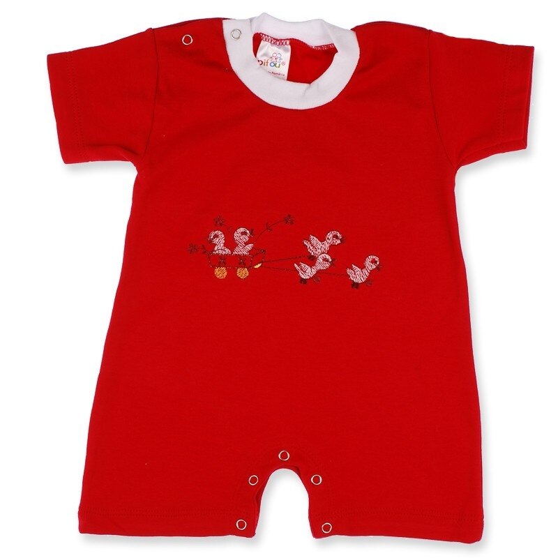 Salopeta de vara pentru fete Pifou S23R, Rosu, 62