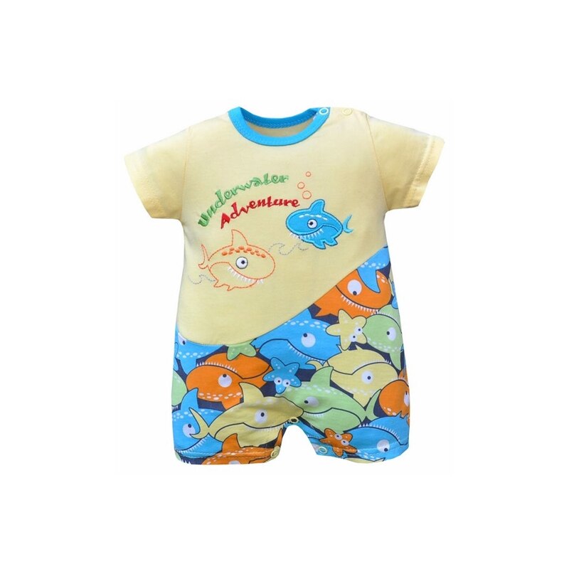 Salopeta de vara pentru baieti Koala Nemo 03-683C, Galben, 62