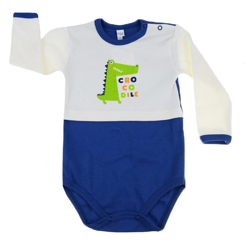 Body cu maneca lunga pentru baieti Koala Play Time 3818B, Bleumarin, 80 cm