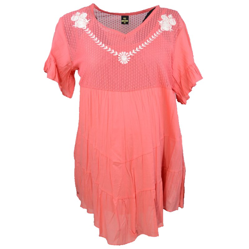 Bluza cu maneca scurta pentru gravide New Star NWS15RO, Rosu, S