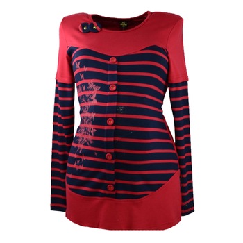 Bluza cu maneca lunga pentru gravide New Star NWS18R, Rosu, Rosu Bluza cu maneca lunga pentru gravide New Star NWS18R, Rosu, Rosu