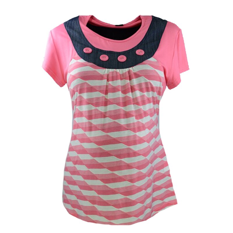 Bluza cu maneca scurta pentru gravide New Star NWS14R, Multicolor, M