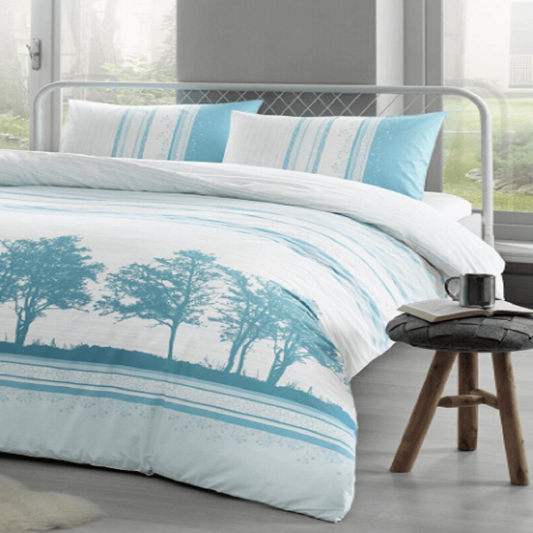 Set lenjerie de pat Floretta Grove pat dublu, 240x260 cm
