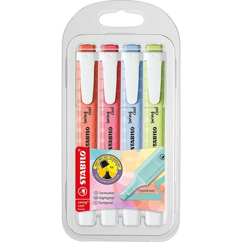 Textmarker Stabilo Swing Cool Pastel 4 culori/set Textmarker Stabilo Swing Cool Pastel 4 culori/set