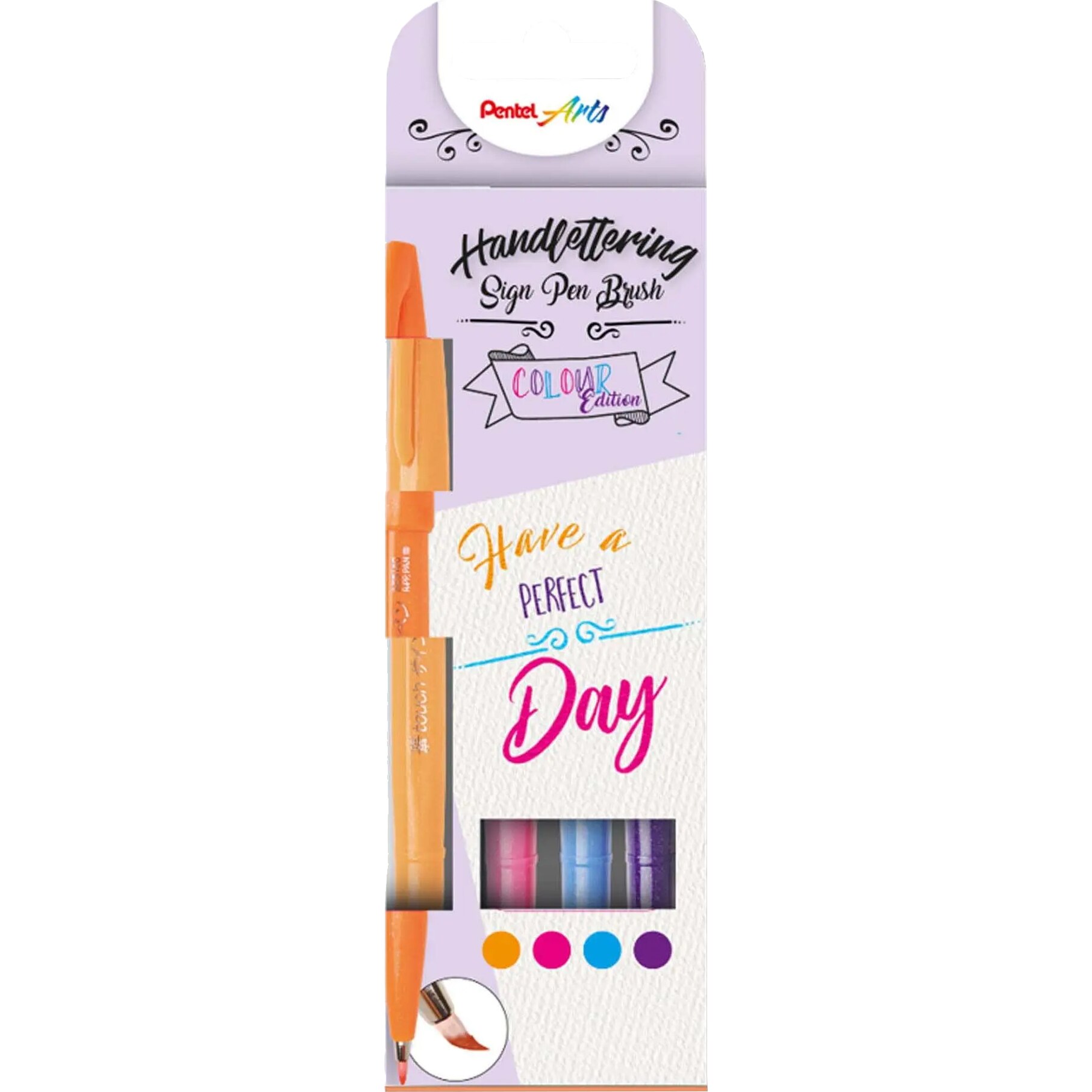 Carioca Pentel pentru scris de mana culori pastel 4 culori/set