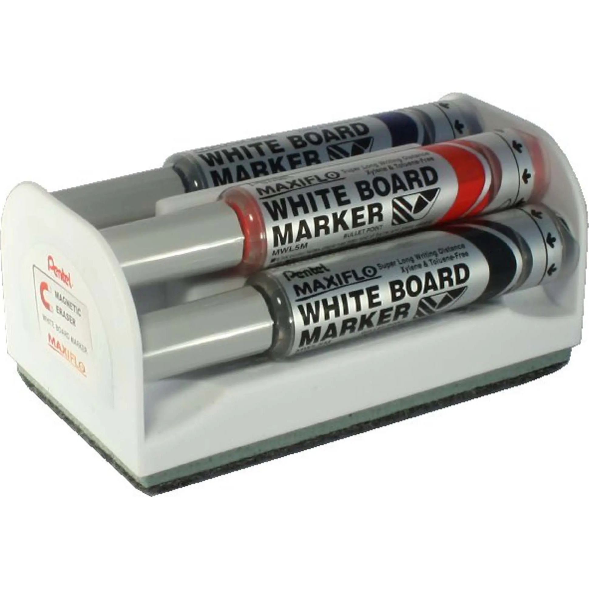 Marker pentru tabla Pentel Maxiflo varf rotund 4 culori/set
