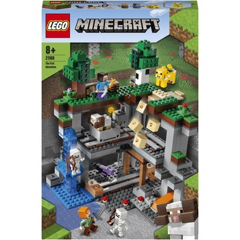 LEGO Minecraft - Prima aventura 21169, 542 piese LEGO Minecraft - Prima aventura 21169, 542 piese