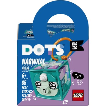 LEGO DOTS - Breloc Narval 41928, 85 piese
