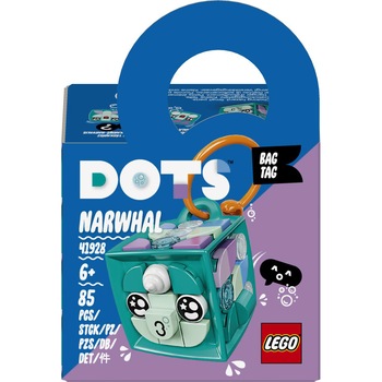LEGO DOTS - Breloc Narval 41928, 85 piese LEGO DOTS - Breloc Narval 41928, 85 piese