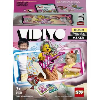 LEGO VIDIYO - Candy Mermaid BeatBox 43102, 71 piese LEGO VIDIYO - Candy Mermaid BeatBox 43102, 71 piese